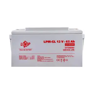 Аккумулятор гелевый LPM-GL 12V - 65 Ah LogicPower UA