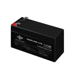 Аккумулятор AGM LPM 12V - 1.3 Ah LogicPower UA