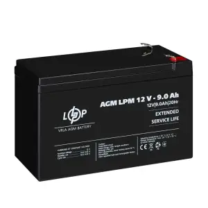 Аккумулятор AGM LPM 12V - 9 Ah LogicPower UA