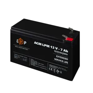 Аккумулятор AGM LPM 12V - 7 Ah LogicPower UA