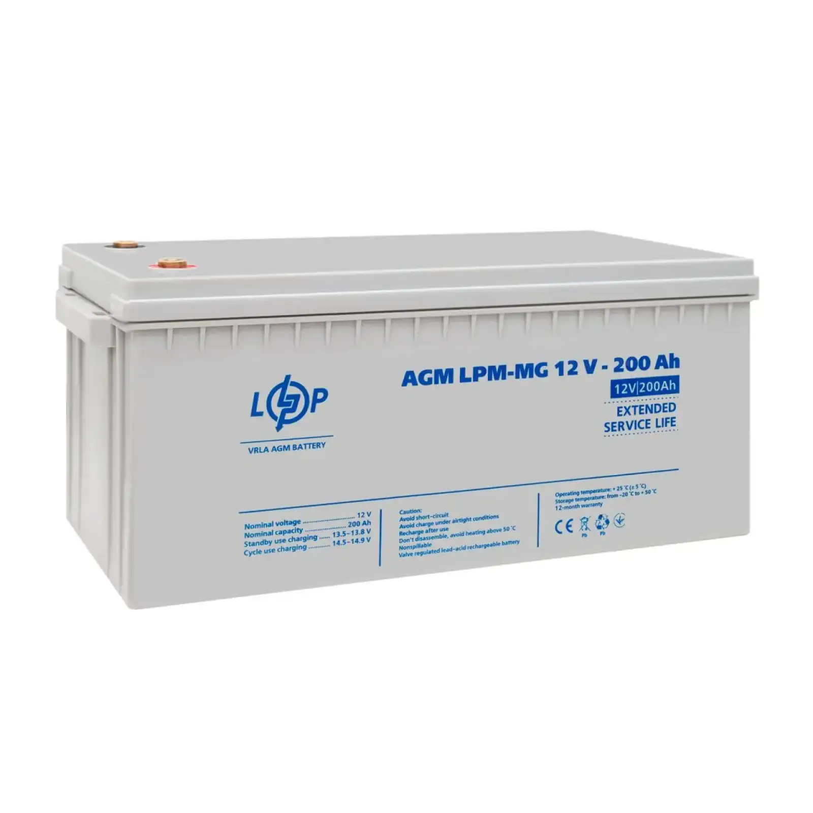 Аккумулятор мультигелевый LPM-MG 12V - 200 Ah LogicPower UA