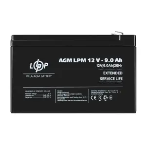 Аккумулятор AGM LPM 12V - 9 Ah LogicPower UA