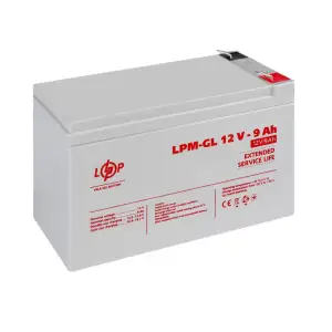 Акумулятор гелевий LPM-GL 12V - 9 Ah LogicPower UA