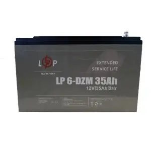 Тяговый свинцово-кислотный AGM аккумулятор LP 6-DZM-35 Ah LogicPower UA