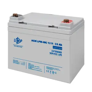Аккумулятор мультигелевый LPM-MG 12V - 33 Ah + справа LogicPower UA