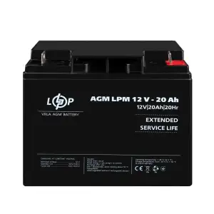 Аккумулятор AGM LPM 12V - 20 Ah LogicPower UA