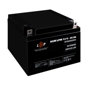 Аккумулятор AGM LPM 12V - 26 Ah LogicPower UA
