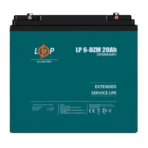 Тяговый свинцово-кислотный AGM аккумулятор LP 6-DZM-20 Ah LogicPower UA