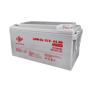 Аккумулятор гелевый LPM-GL 12V - 65 Ah LogicPower UA
