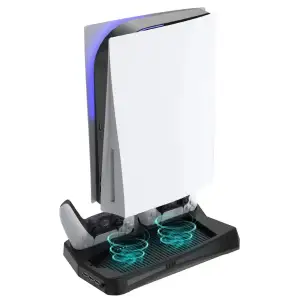Вертикальна підставка для Sony PlayStation PS5 із відділенням під диски BYIT UA