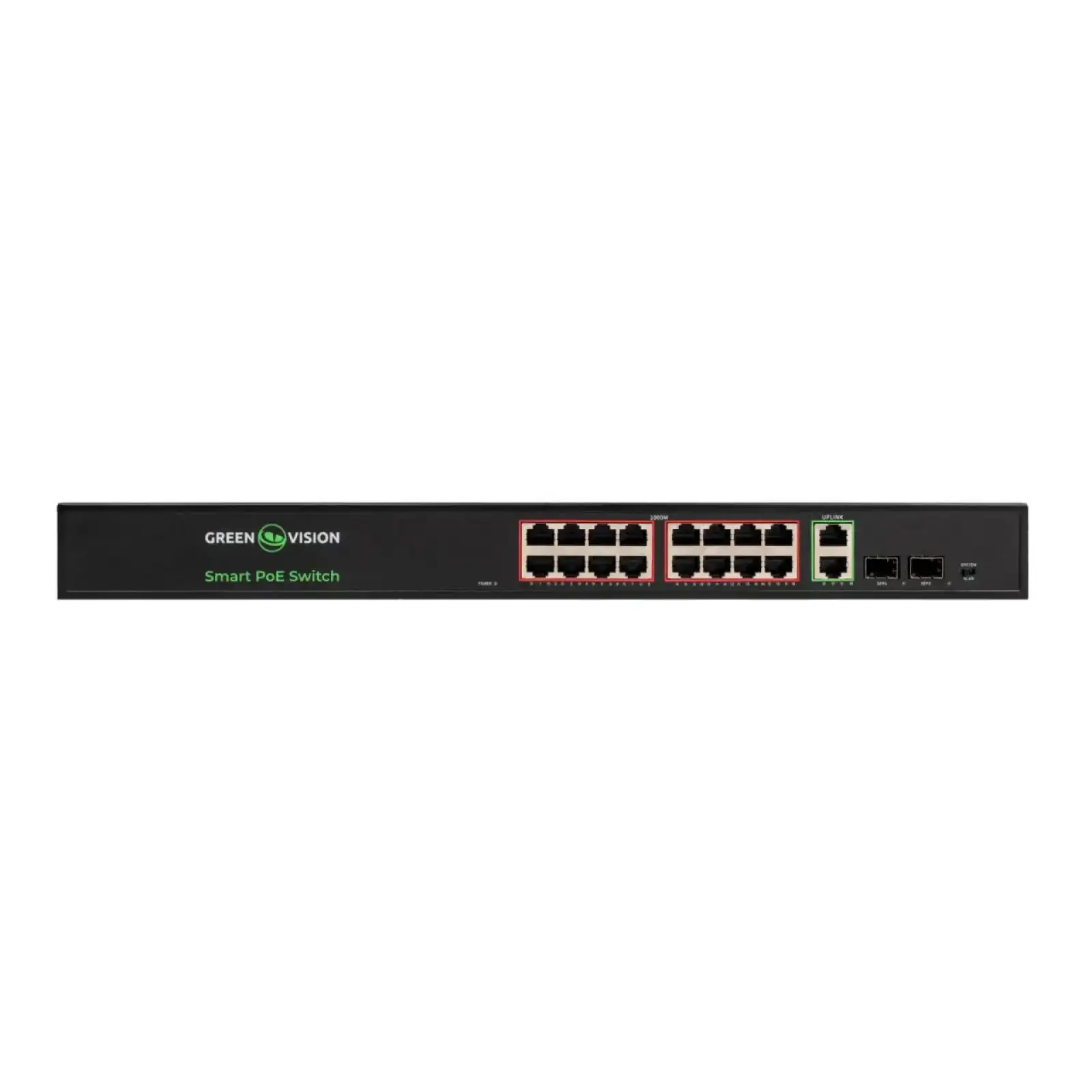 Коммутатор сетевой POE GV-022-D-16G+2PG+2SFP GreenVision UA