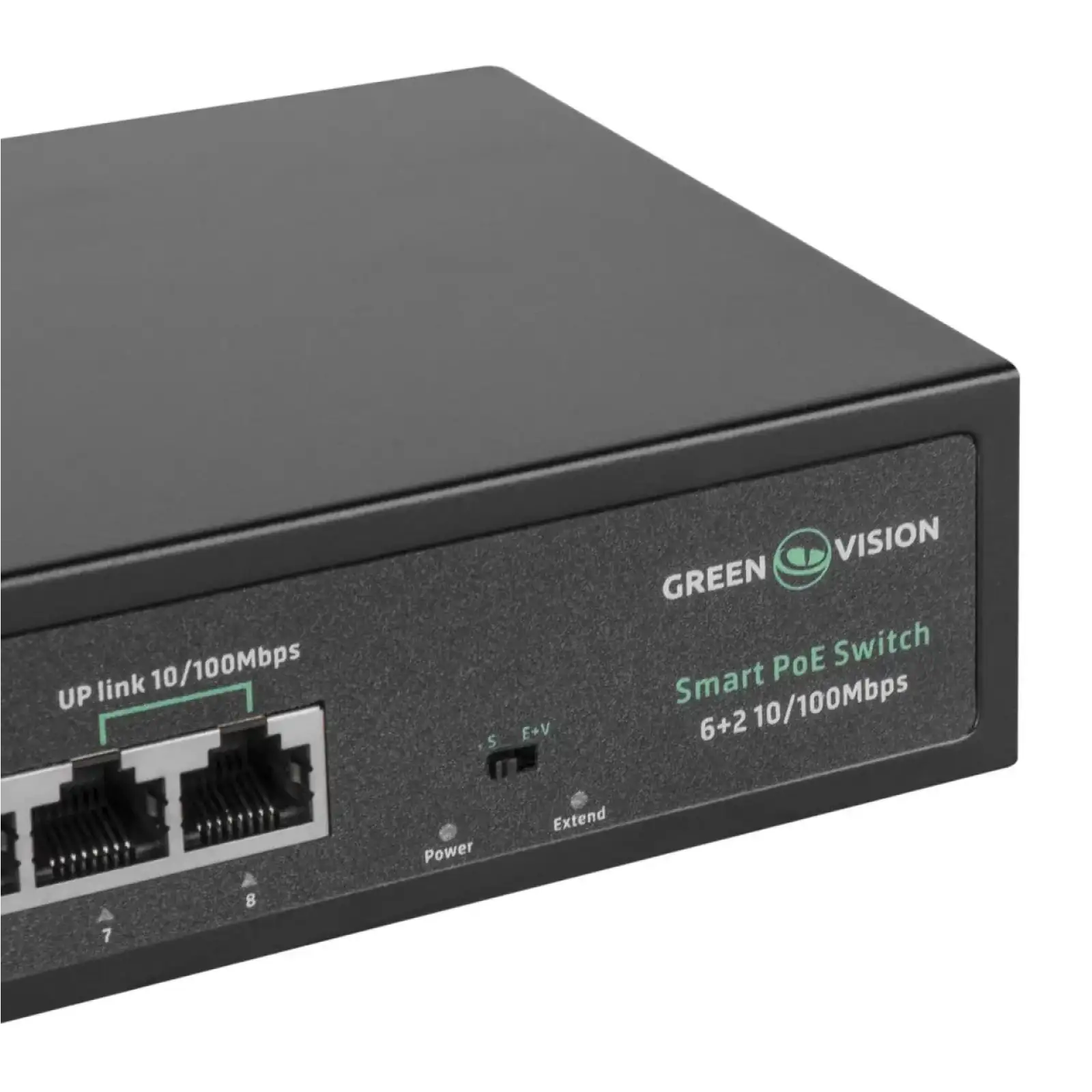 Комутатор мережевий POE GV-015-D-06+2P GreenVision UA