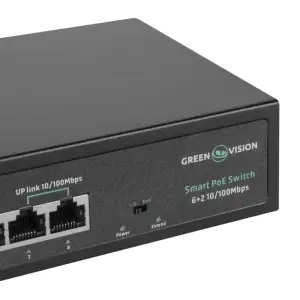 Комутатор мережевий POE GV-015-D-06+2P GreenVision UA