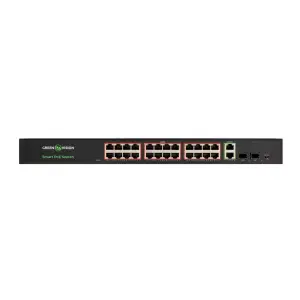 Коммутатор сетевой POE GV-023-D-24G+2PG+2SFP GreenVision UA