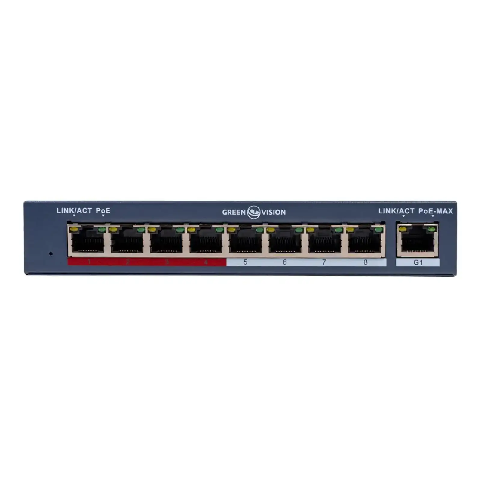 Коммутатор сетевой POE GV-018-AI-8+1PG GreenVision UA