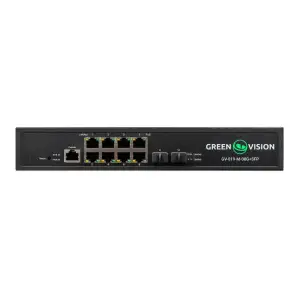 Комутатор мережевий POE GV-019-M-08G+SFP GreenVision UA