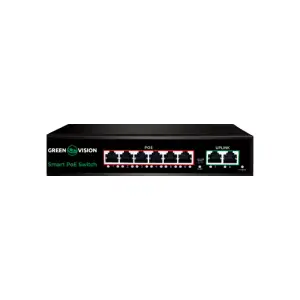 Комутатор мережевий POE GV-020-D-6G+2PG GreenVision UA