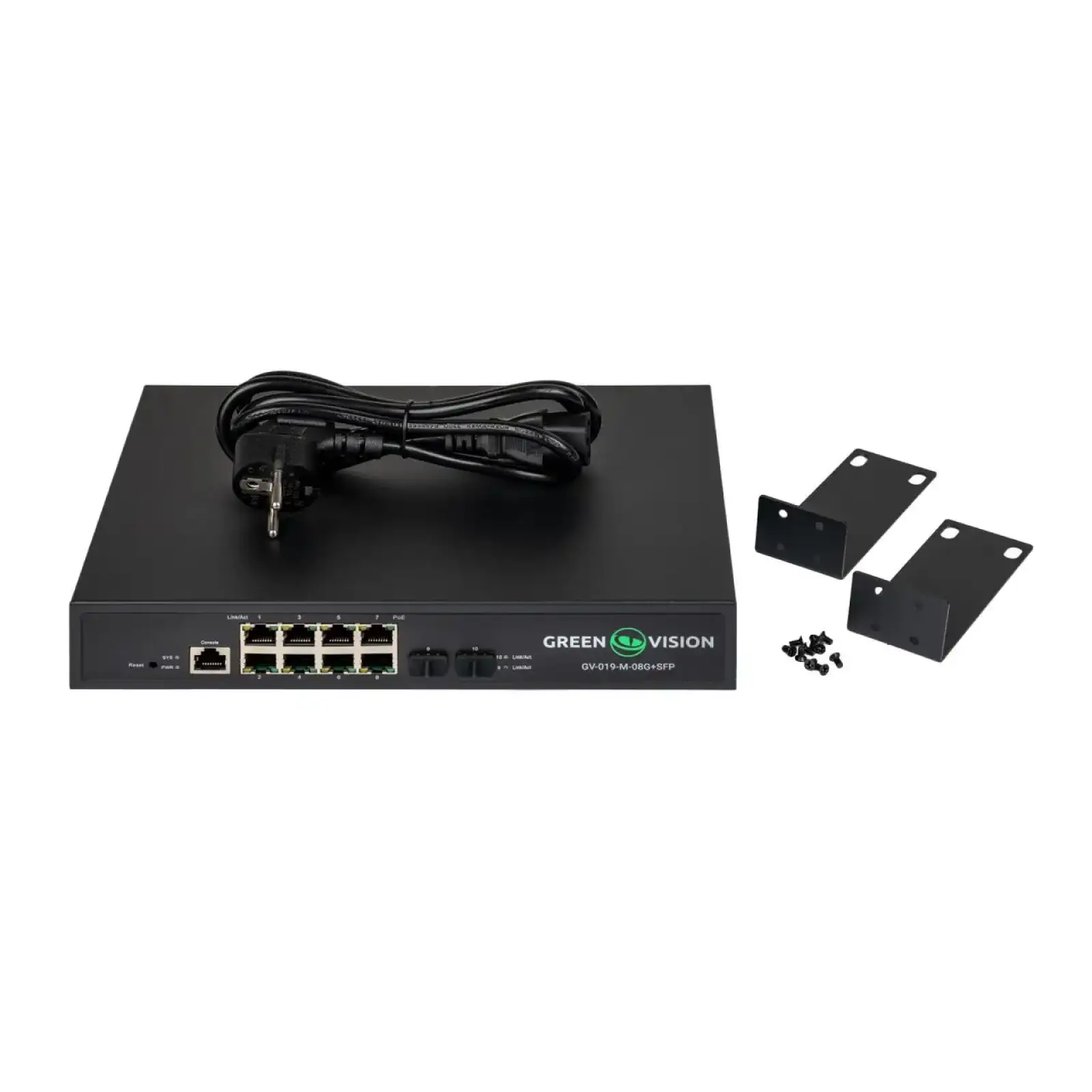 Коммутатор сетевой POE GV-019-M-08G+SFP GreenVision UA