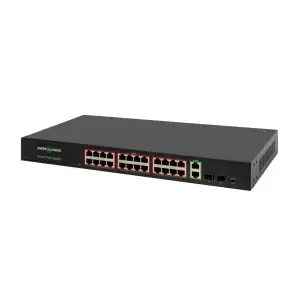 Комутатор мережевий POE GV-023-D-24G+2PG+2SFP GreenVision UA