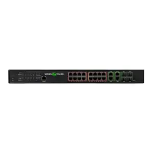 Комутатор мережевий POE GV-020-AI-16G+4G+4SFP GreenVision UA