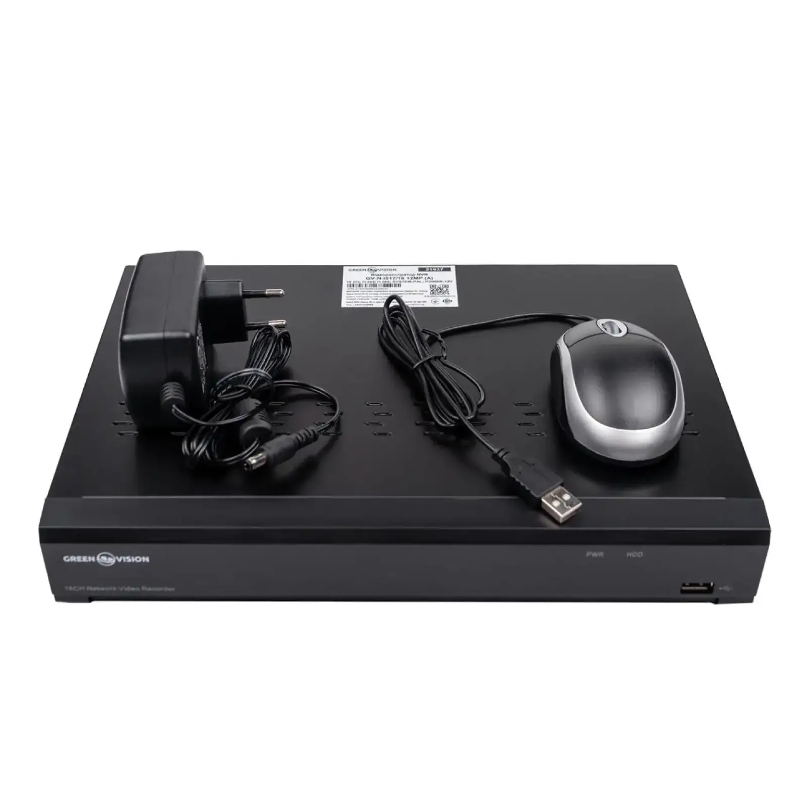 IP видеорегистратор 16-канальный 12MP NVR GreenVision GV-N-I017/16 (A) UA