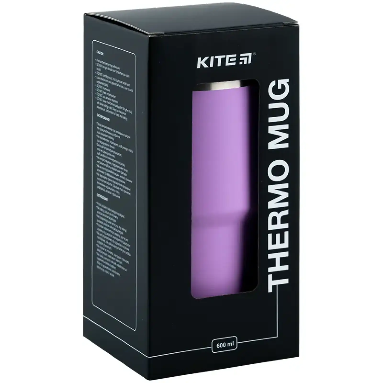 Термокружка 600 мл, фіолетова KITE K24-1206-2