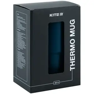 Термокружка з ручкою 600 мл, смарагдова KITE K24-1207-2