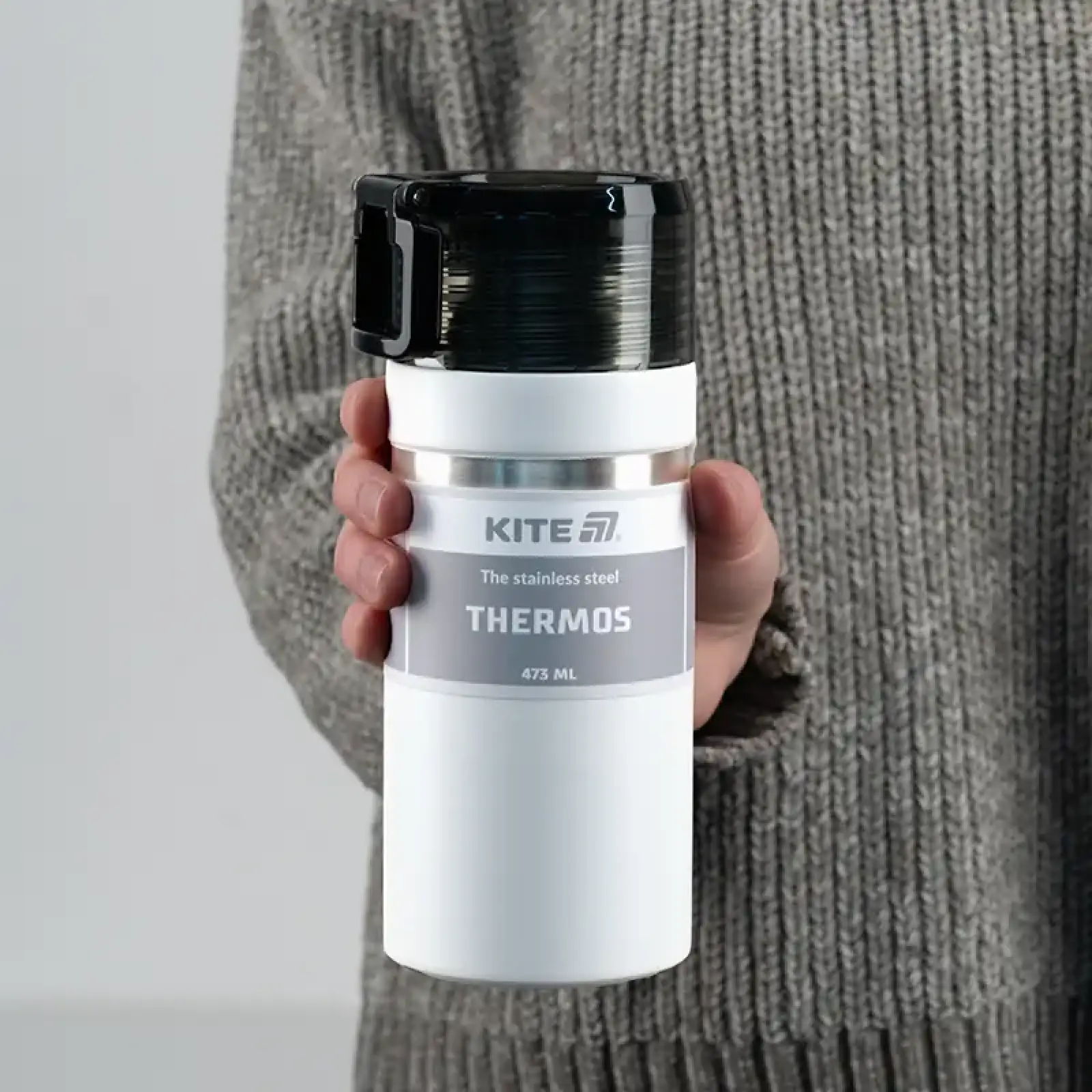 Термос Kite 473 мл., білий K25-320-1