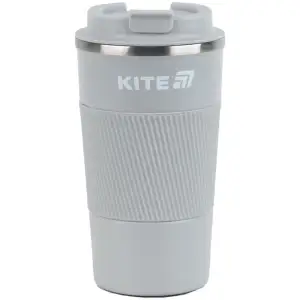 Термокружка 510 мл, сіра KITE K25-458-1