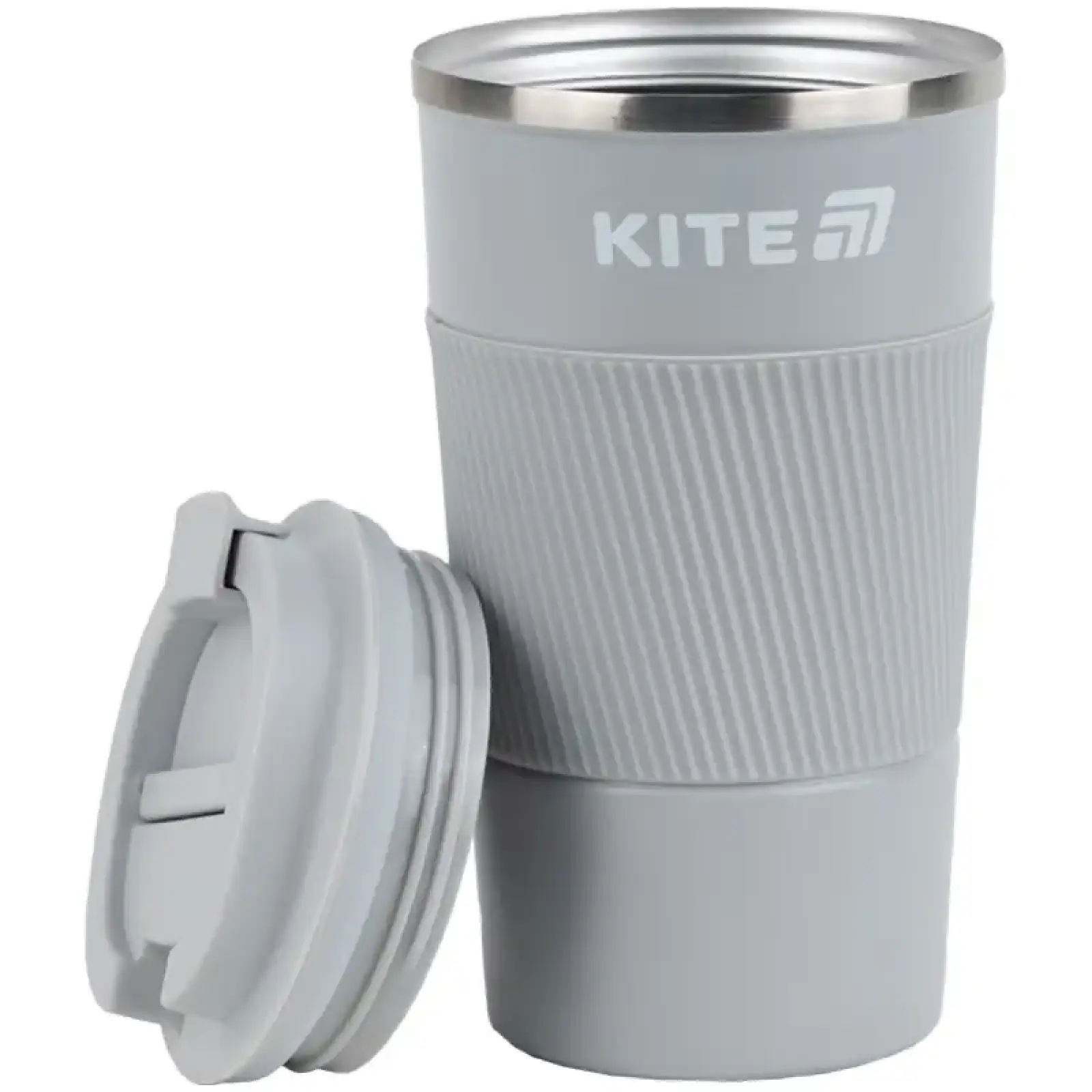 Термокружка 510 мл, сіра KITE K25-458-1