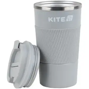 Термокружка 510 мл, сіра KITE K25-458-1