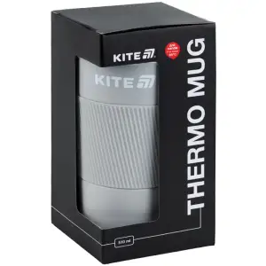 Термокружка 510 мл, сіра KITE K25-458-1