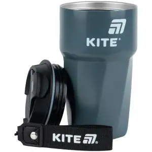 Термокружка 450 мл, сіра KITE K25-1220-1