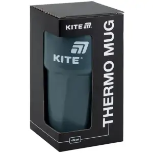 Термокружка 450 мл, сіра KITE K25-1220-1