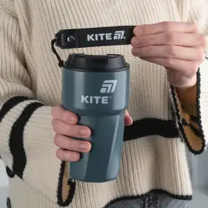 Термокружка 450 мл, сіра KITE K25-1220-1