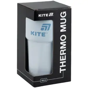 Термокружка 450 мл, сіро-блакитна KITE K25-1220-2