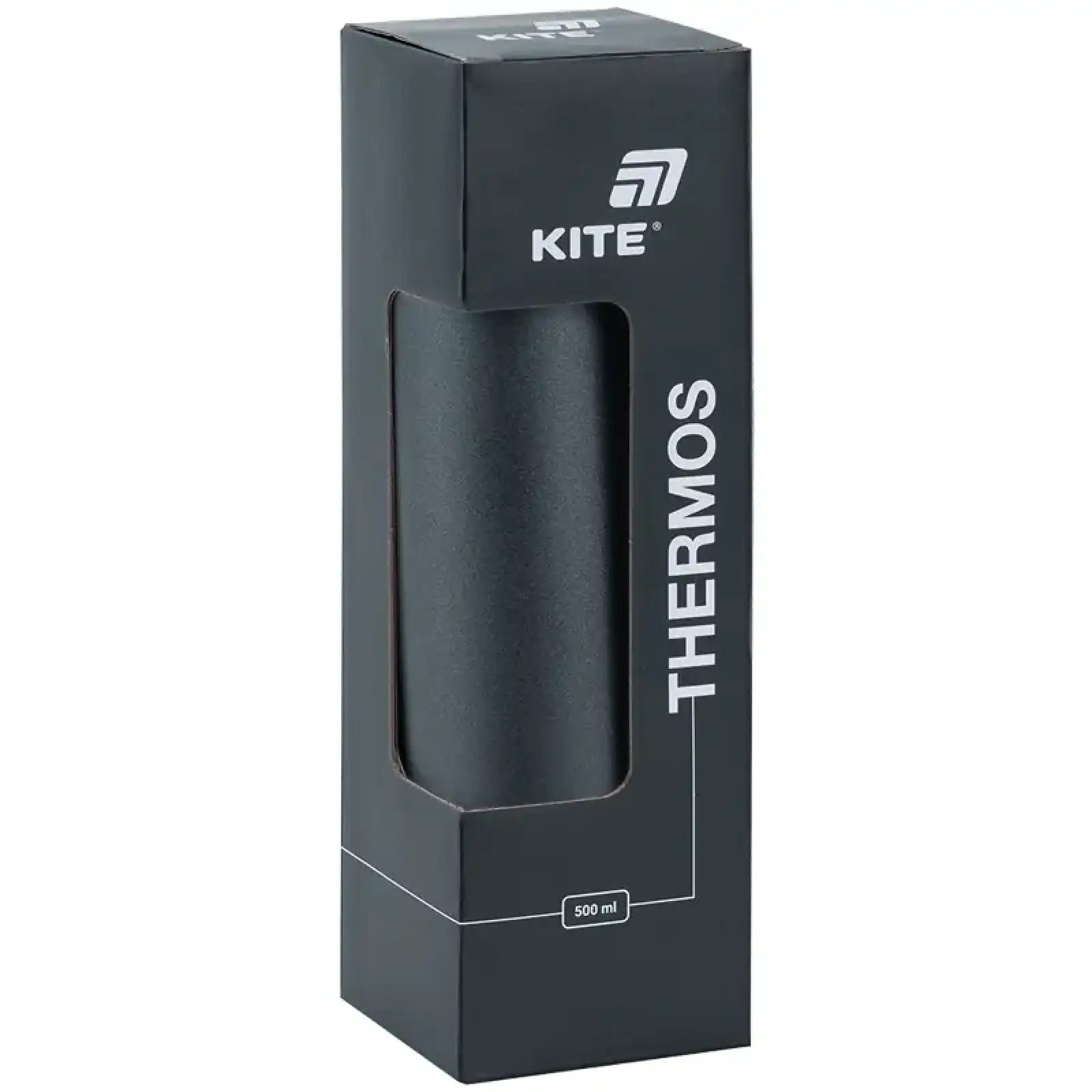 Термос 500 мл, чорний KITE K25-1224-1