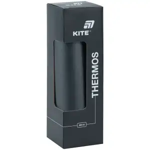 Термос 500 мл, чорний KITE K25-1224-1