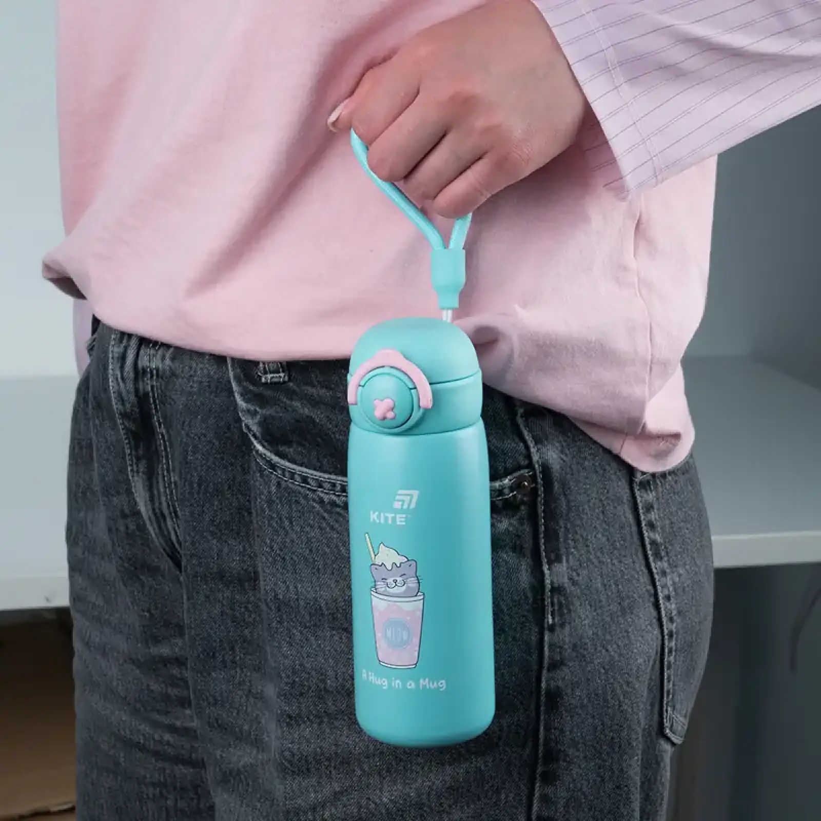 Термос, 430 мл, Hug in mug KITE K25-1221-1