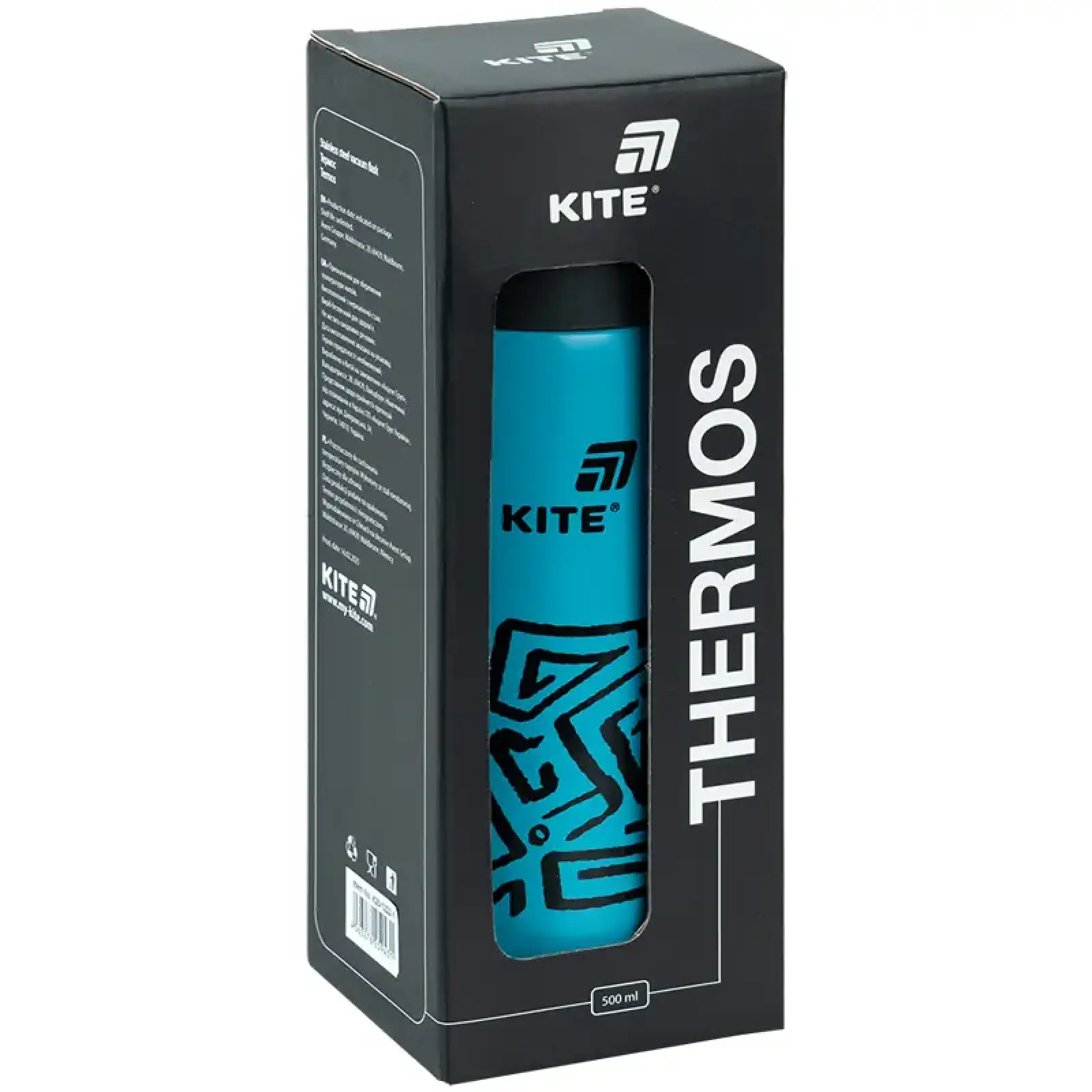 Термос, 500 мл, темно-бірюзовий KITE K25-1222-1