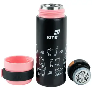 Термос, 500 мл, чорний KITE K25-1222-3