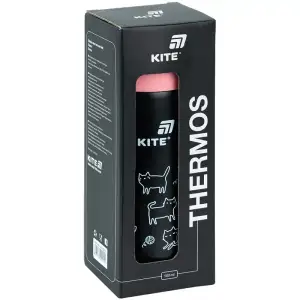 Термос, 500 мл, чорний KITE K25-1222-3