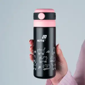 Термос, 500 мл, чорний KITE K25-1222-3