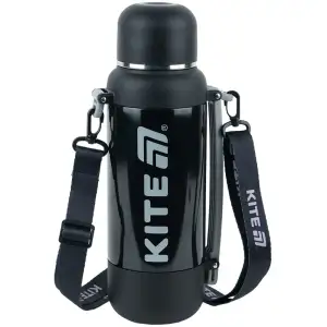 Термос 1200 мл, чорний KITE K25-1225-1