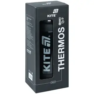 Термос 1200 мл, чорний KITE K25-1225-1