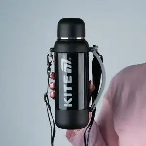 Термос 1200 мл, чорний KITE K25-1225-1
