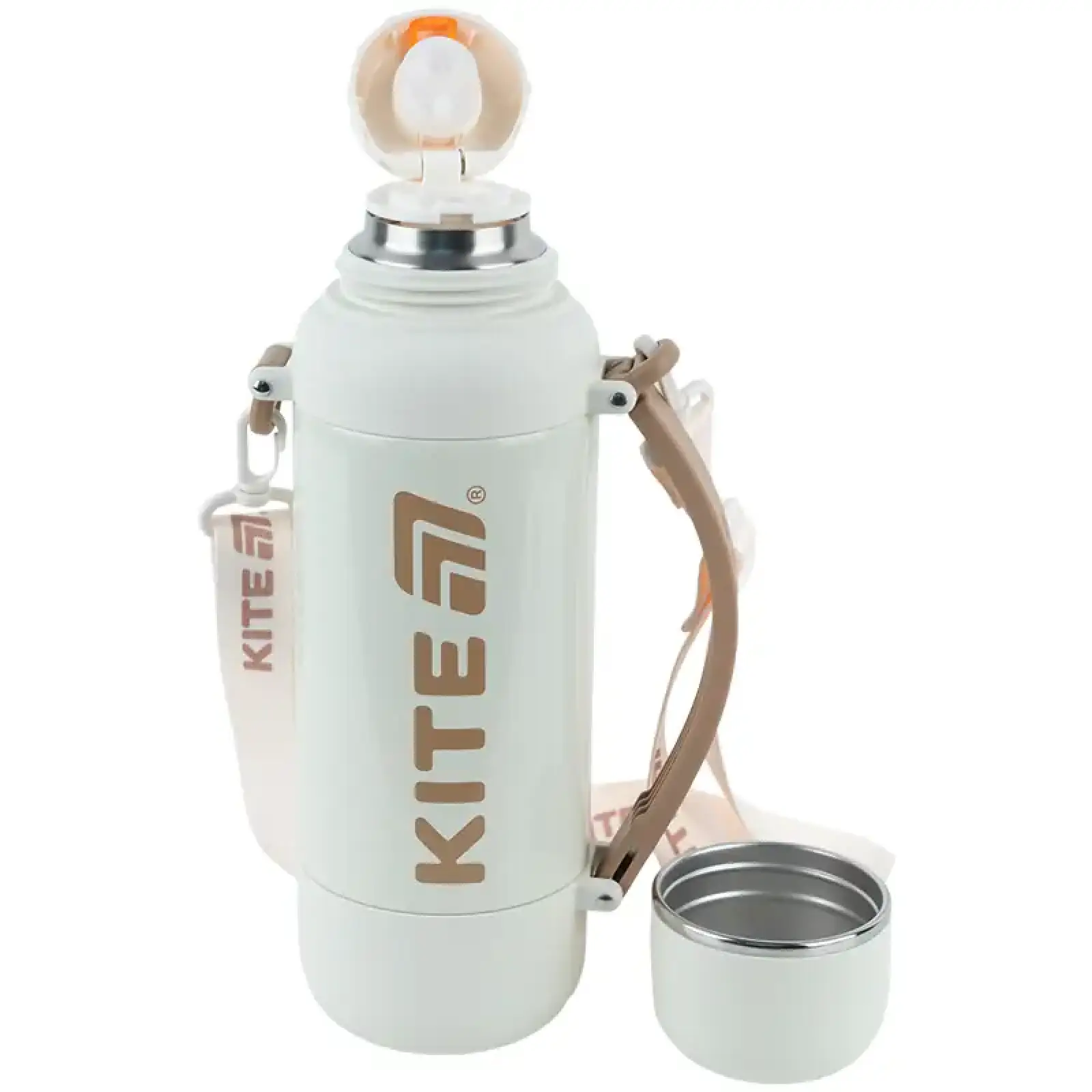 Термос 1200 мл, бежевий KITE K25-1225-2