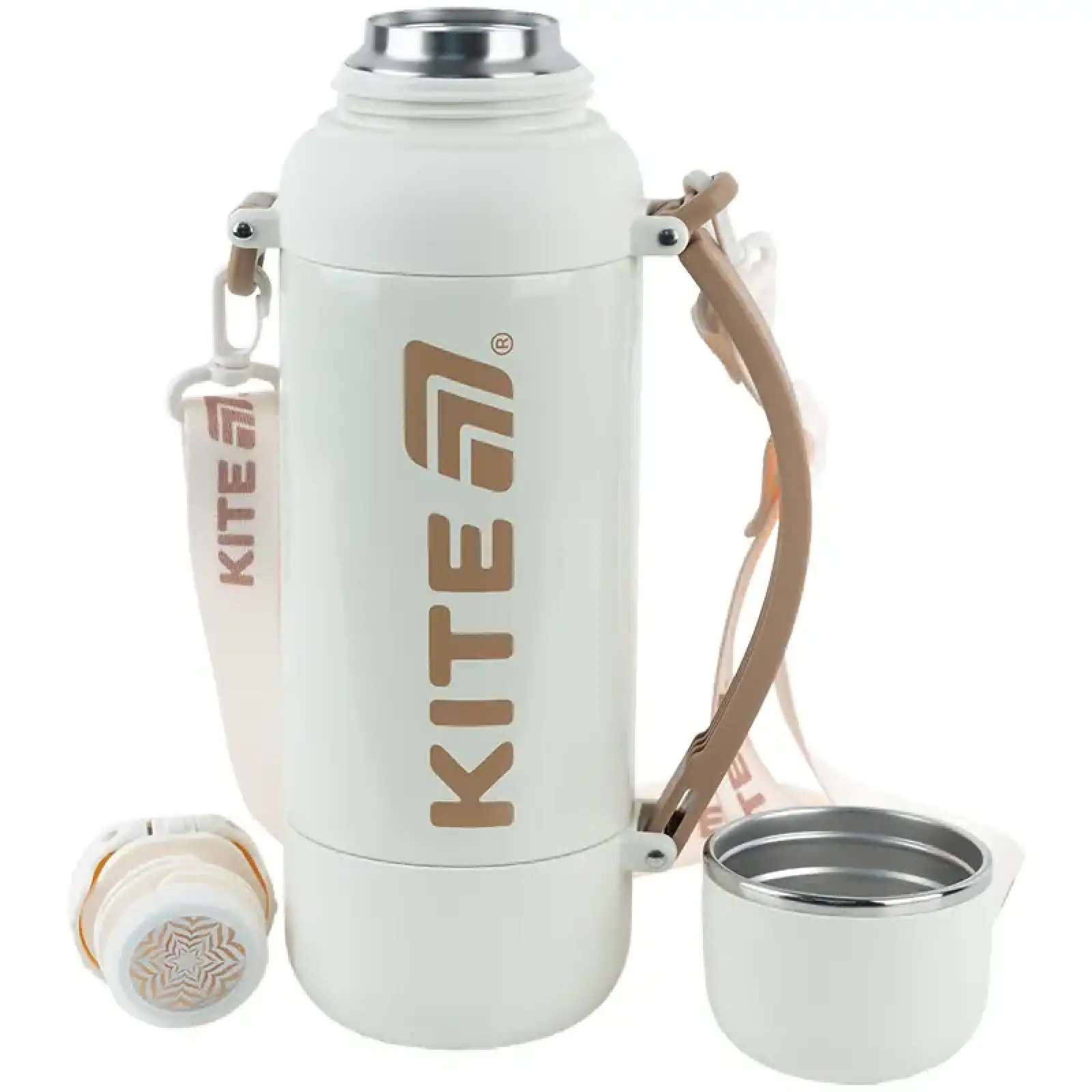 Термос 1200 мл, бежевий KITE K25-1225-2