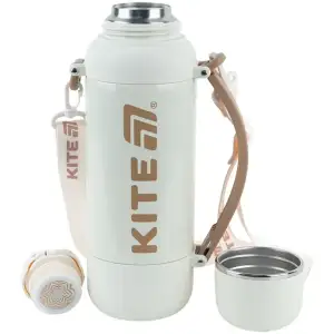 Термос 1200 мл, бежевий KITE K25-1225-2