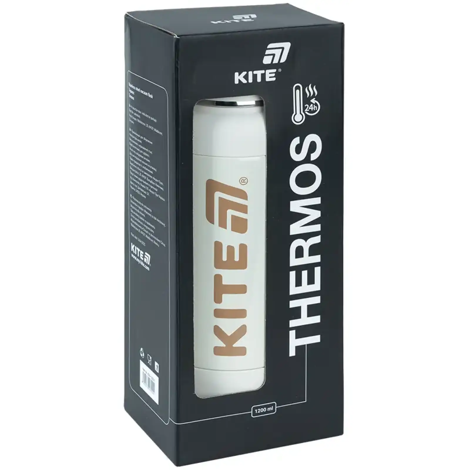 Термос 1200 мл, бежевий KITE K25-1225-2